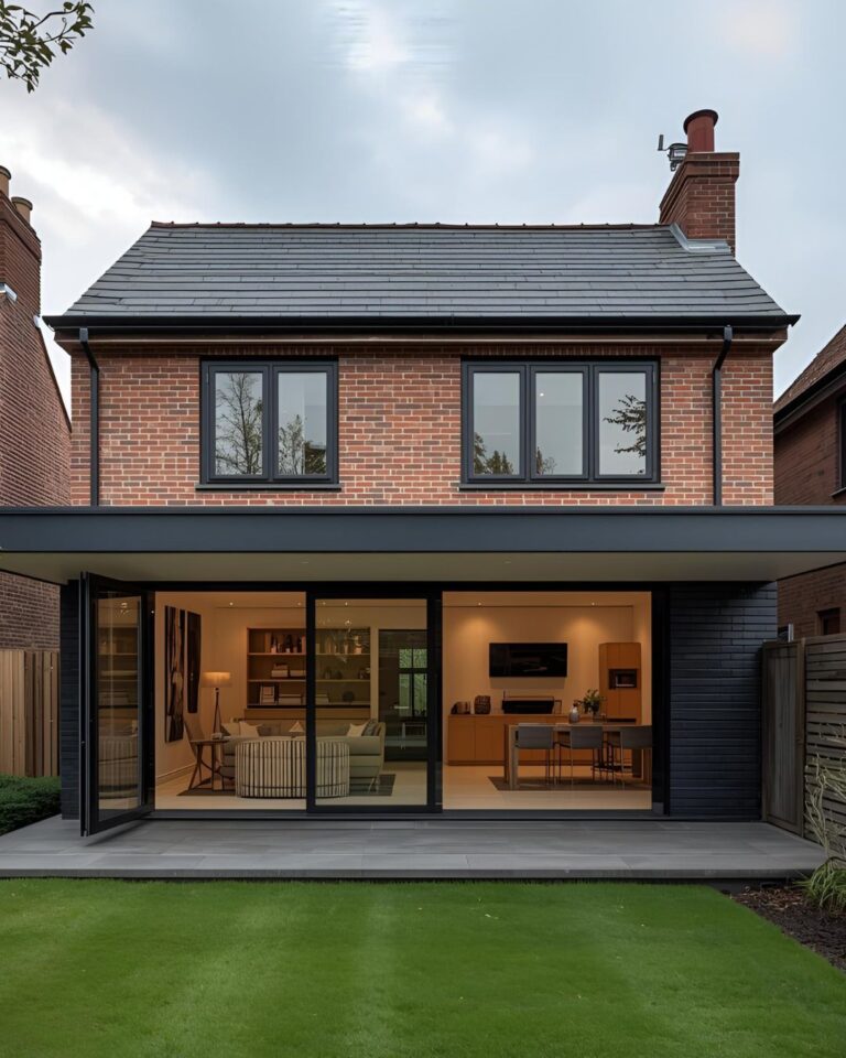 modern home rear extension in Ashford